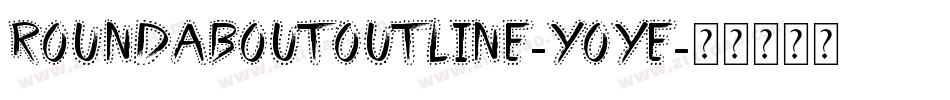 RoundaboutOutline-yoye字体转换
