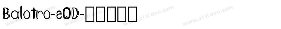 Balotro-z0D字体转换
