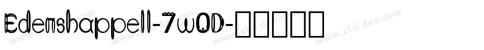 Edenshappell-7w0D字体转换