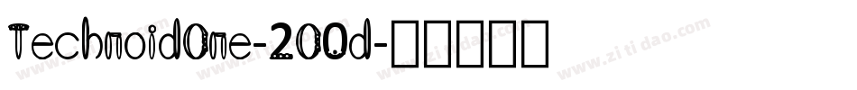 TechnoidOne-2O0d字体转换 TechnoidOne-2O0d字体转换