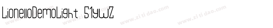 LionelloDemoLight-51ywZ字体转换