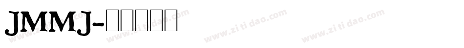 JMMJ字体转换