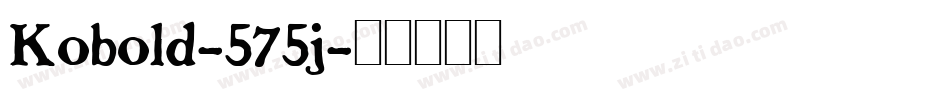 Kobold-575j字体转换