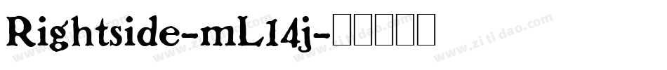 Rightside-mL14j字体转换