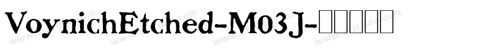 VoynichEtched-M03J字体转换