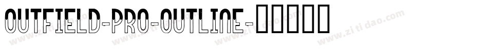 outfield-pro-outline字体转换