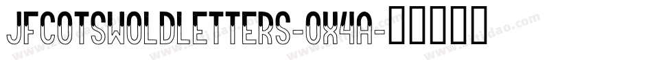 JfCotswoldLetters-ox4A字体转换