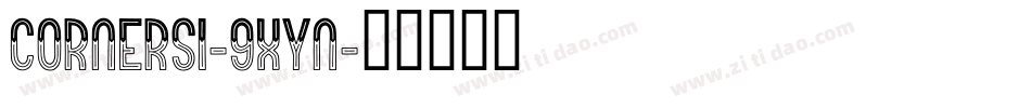 Corners1-9xYn字体转换