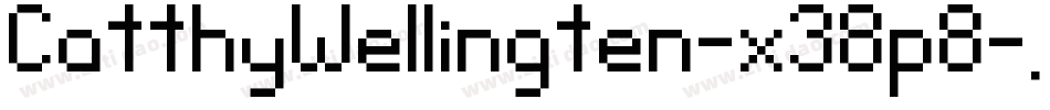 CatthyWellingten-x38p8字体转换