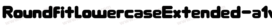 RoundfitLowercaseExtended-a1vg字体转换