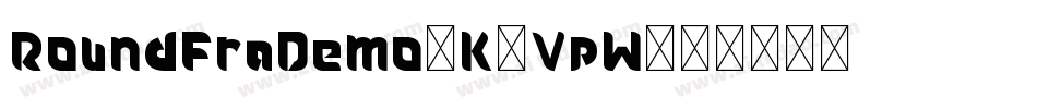 RoundfraDemo-K7VpW字体转换