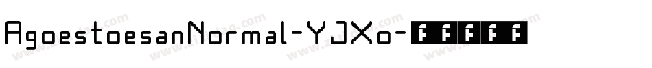 AgoestoesanNormal-YJXo字体转换