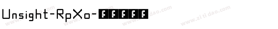 Unsight-RpXo字体转换