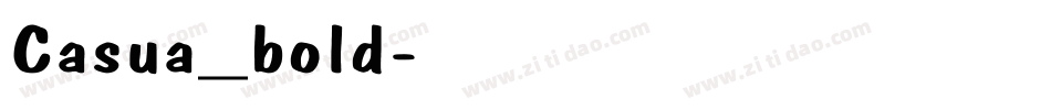 Casua_bold字体转换