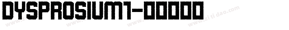 Dysprosium1字体转换