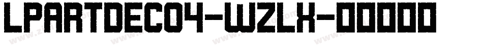 Lpartdeco4-wZlx字体转换