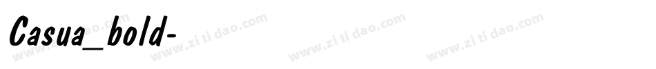 Casua_bold字体转换