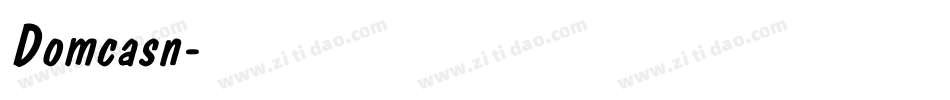 Domcasn字体转换