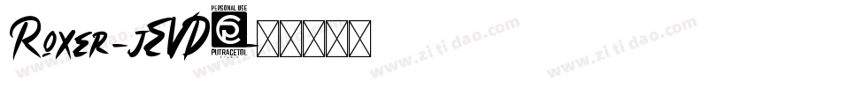 Roxer-jEVD9字体转换