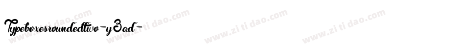 Typeboxesroundedtwo-y3ad字体转换