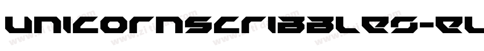 UnicornScribbles-eLmg字体转换