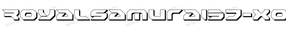 RoyalSamurai3D-XopP字体转换