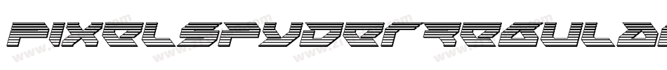 PixelSpyderRegular-70dl字体转换