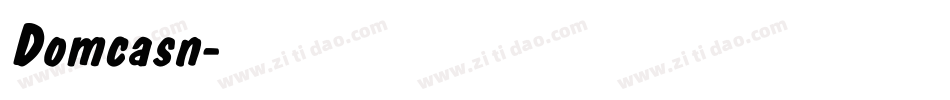 Domcasn字体转换