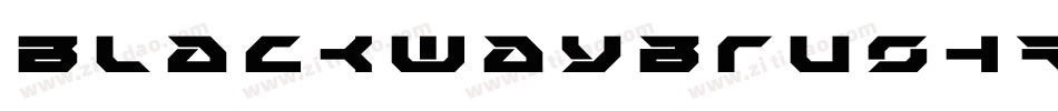 BlackwaybrushRegular-L33eE字体转换