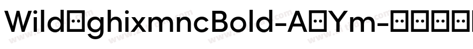 Wild2ghixmncBold-A8Ym字体转换 Wild2ghixmncBold-A8Ym字体转换