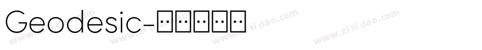 Geodesic字体转换