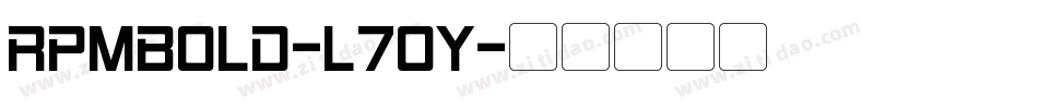 RpmBold-L7oy字体转换
