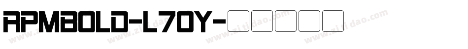 RpmBold-L7oy字体转换