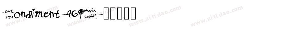 Condiment-46RK字体转换
