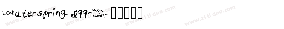 Waterspring-d99rK字体转换