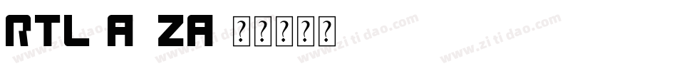 Rtl-a7za字体转换