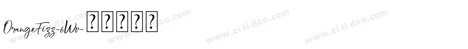 OrangeFizz-6Wv字体转换