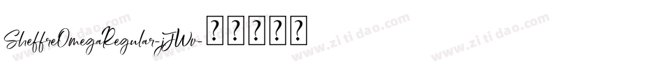 SheffreOmegaRegular-jJWv字体转换