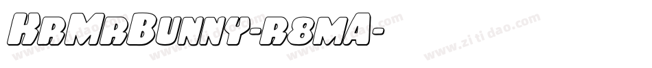 KrMrBunny-r8mA字体转换