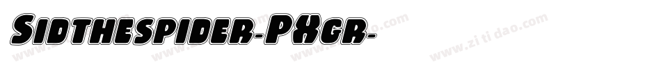 Sidthespider-PXgr字体转换