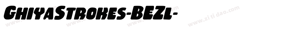GhiyaStrokes-BEZl字体转换