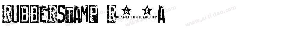 Rubberstamp-R54A字体转换