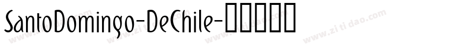 SantoDomingo-DeChile字体转换