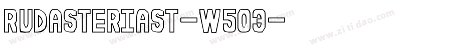 RudasteriaSt-w503字体转换