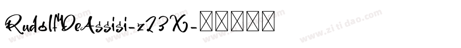 RudolfDeAssisi-z23X字体转换