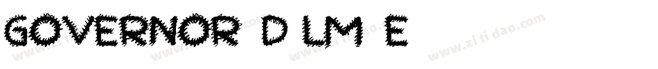 Governor3D-LM1E字体转换