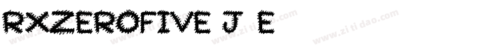 RxZerofive-J1E字体转换 RxZerofive-J1E字体转换