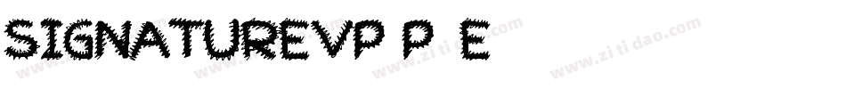 Signaturevp-p1e1字体转换 Signaturevp-p1e1字体转换
