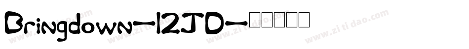 Bringdown-l2JD字体转换