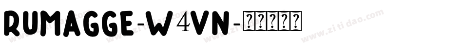 Rumagge-w4Vn字体转换